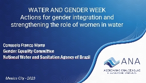 Actions for gender integration and strengthening the role of women in water