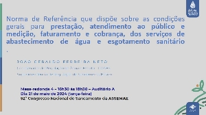 Norma de referência que dispõe sobre condições gerais para prestação, atendimento ao público e medição, faturamento e cobrança, dos serviços de abastecimento de água e esgotamento sanitário
